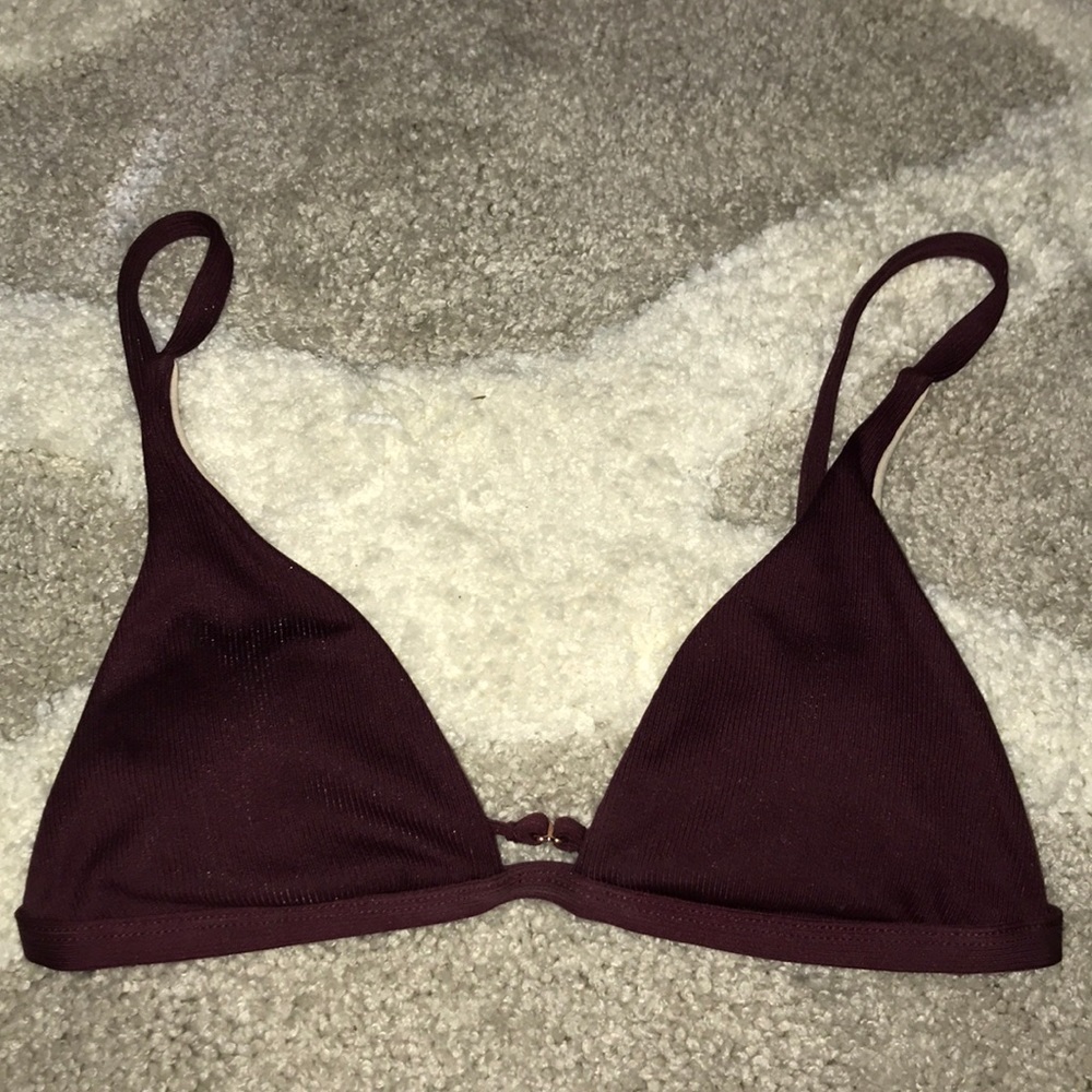 Deep Maroon Bikini top